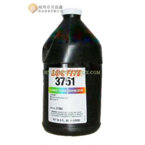 loctite乐泰3751胶水 紫外线固化胶 无影胶 uv光固化胶 透明高强度粘接剂